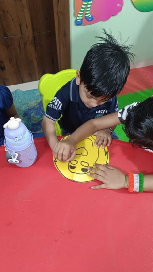 Children playing at SaptRishi PreSchool