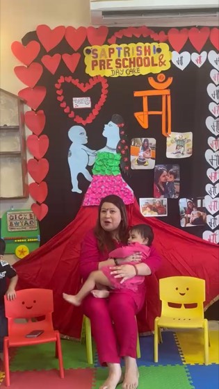 Mother's Day celebration video at SaptRishi PreSchool